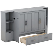 Murphy Bed With Shelves, Drawers And USB Ports - R&R Furniture Gallery (Fountain Valley, CA)