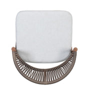Outdoor Bar Height Metal Frame Counter Stools With Scallop Shaped Backrest & Water Resistant Cushions - R&R Furniture Gallery (Fountain Valley, CA)