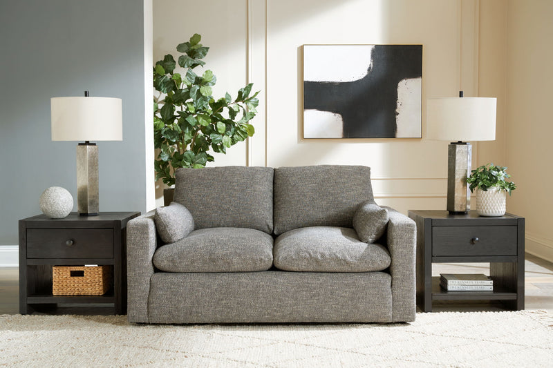 Dramatic - Loveseat - Granite - R&R Furniture Gallery (Fountain Valley, CA)