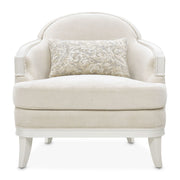 La Marisia - Chenille Matching Chair - Tranquil / Creamy Pearl - R&R Furniture Gallery (Fountain Valley, CA)