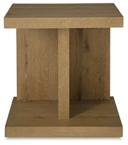 Brinstead - Chair Side End Table - Light Brown - R&R Furniture Gallery (Fountain Valley, CA)