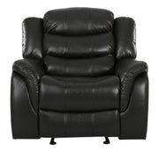 Classic Design Recliner, Upholstery Recliner, Glider Recliner - Black Berry - R&R Furniture Gallery (Fountain Valley, CA)