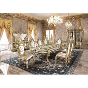 Desiderius - Curio - Antique Gold & Hand-Painted Brown - R&R Furniture Gallery (Fountain Valley, CA)