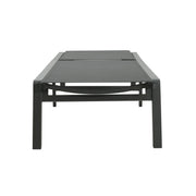 Noble House outdoor patio chaise lounge with five adjustable reclining positions, featuring a sleek design and comfortable cushioning.