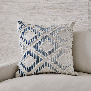 Fringe Element - Pillow - Ombre Blue