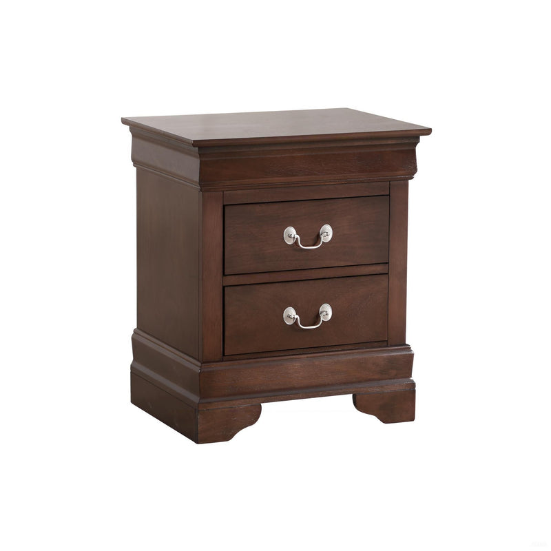 Louis Phillipe - Storage Nightstand - Cappuccino - R&R Furniture Gallery (Fountain Valley, CA)