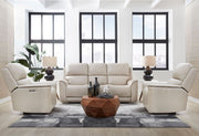 Parker Living Easton Zero Gravity Power Reclining 3-piece sofa set with plush cushions and modern design in a living room scene.