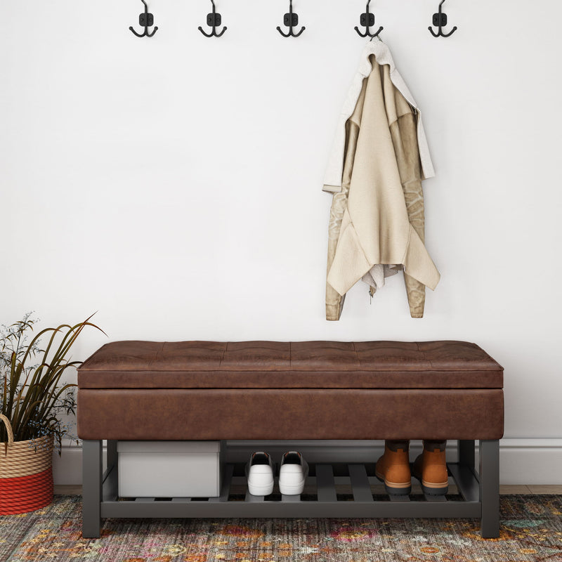 Cosmopolitan - Storage Ottoman Bench With Open Bottom - R&R Furniture Gallery (Fountain Valley, CA)
