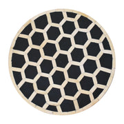 Inlay Bone Tripod Stool - Honey Caramel - R&R Furniture Gallery (Fountain Valley, CA)