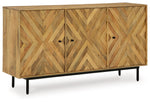 Cadewick - Accent Cabinet - Natural - R&R Furniture Gallery (Fountain Valley, CA)