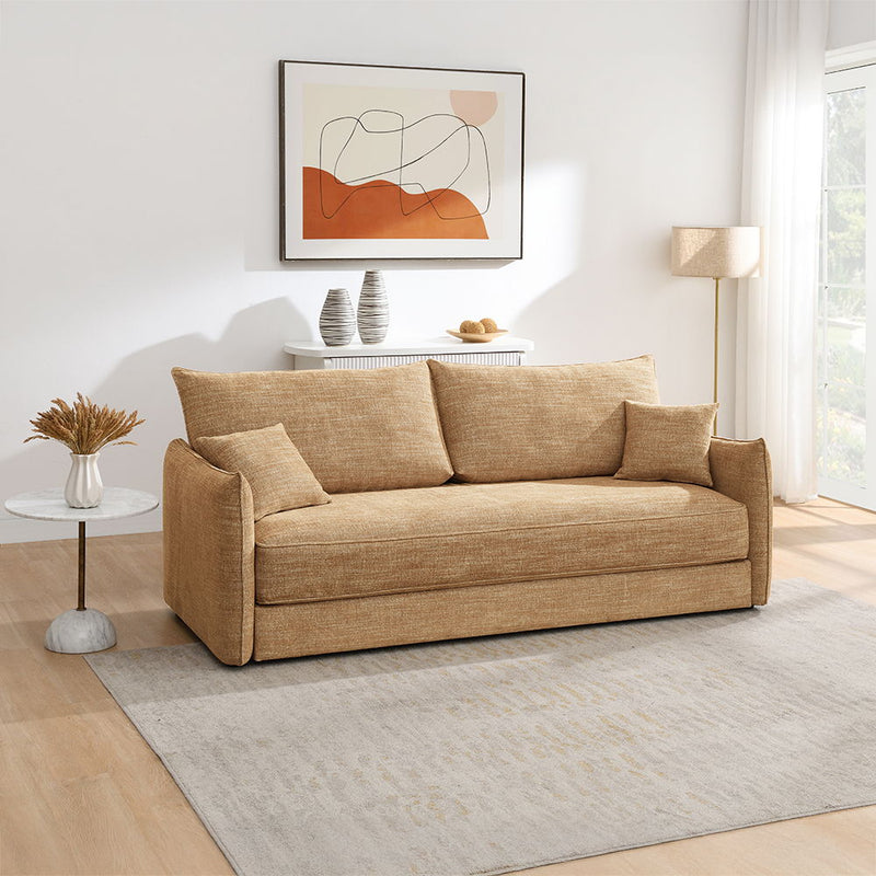 Cadie - Sofa With 2 Pillows - Mocha - R&R Furniture Gallery (Fountain Valley, CA)