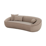 Jenny - Faux Mohair Sofa - Taupe - R&R Furniture Gallery (Fountain Valley, CA)