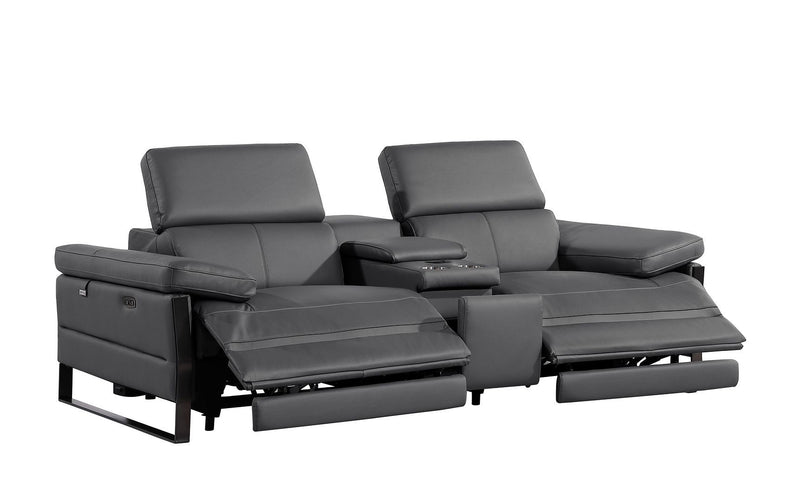 1246 - Modular Power Dual Reclining Sofa, Console Loveseat, And Chair Set With Power Headrests