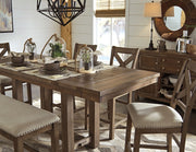 Moriville - Rectangular Dining Room Counter Extension Table - Grayish Brown - R&R Furniture Gallery (Fountain Valley, CA)