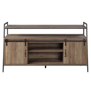 Rashawn - TV Stand - Rustic Oak & Black - R&R Furniture Gallery (Fountain Valley, CA)