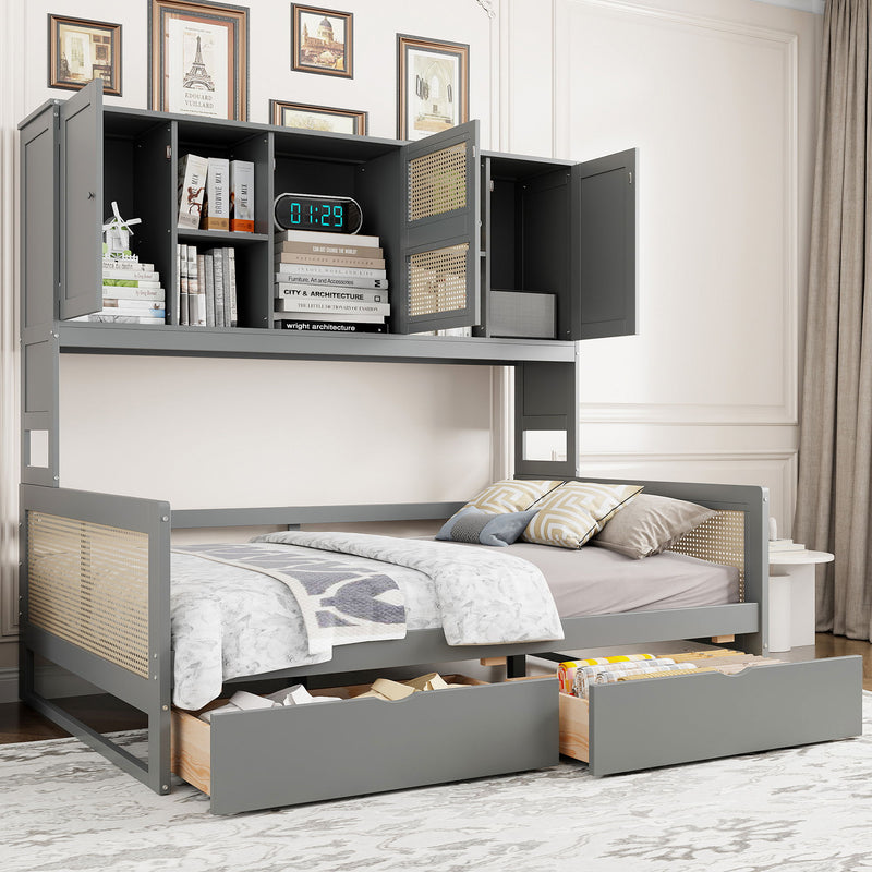 Daybed And All In One Cabinet And Shelf - R&R Furniture Gallery (Fountain Valley, CA)