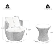 Kono - Chat Set Outdoor Furniture - R&R Furniture Gallery (Fountain Valley, CA)