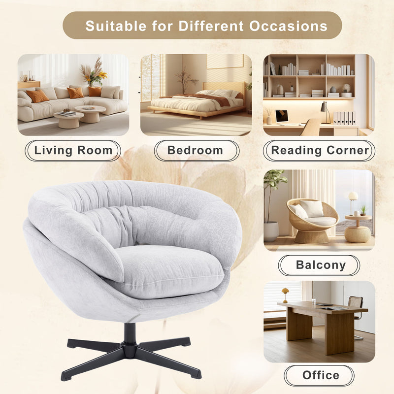Modern Office Chair With 360 Degree Swivel - R&R Furniture Gallery (Fountain Valley, CA)