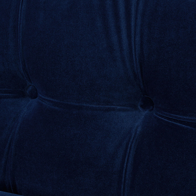 Jack - Modern Tuxedo Tufted Sofa - Navy Blue - R&R Furniture Gallery (Fountain Valley, CA)