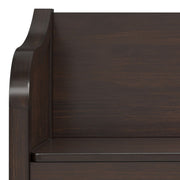 Connaught - Entryway Storage Bench With Shelf - Chestnut - R&R Furniture Gallery (Fountain Valley, CA)