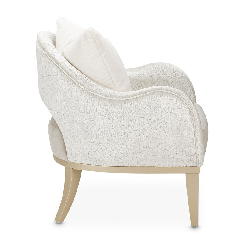 Yvette - Accent Chair - Porcini / Medium Champagne - R&R Furniture Gallery (Fountain Valley, CA)