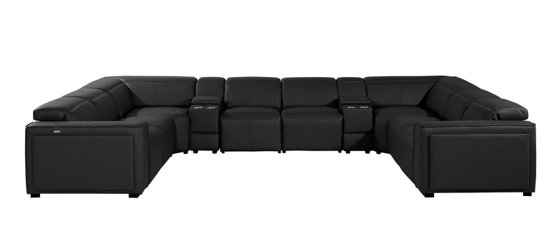 1224 - 10-Piece U-Shaped Sectional Sofa In With 4 Power Recliners & Power Headrests