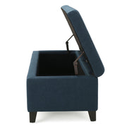 Upholstered Storage Ottoman Bench, Foot Rest For Bedroom - R&R Furniture Gallery (Fountain Valley, CA)