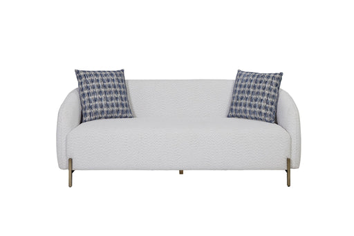 Rounded Sofa - White - R&R Furniture Gallery (Fountain Valley, CA)