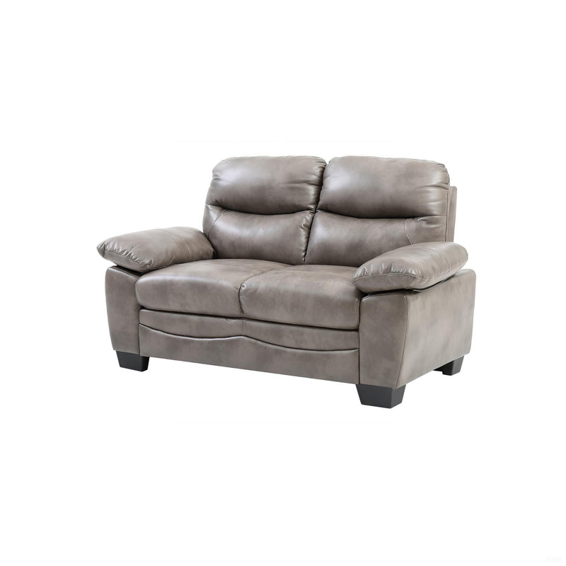 Glory Furniture Marta stationary loveseat with plush upholstery and modern design, perfect for cozy living room seating.
