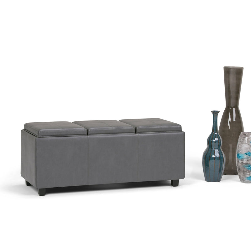 Avalon - Upholstered Storage Ottoman - R&R Furniture Gallery (Fountain Valley, CA)