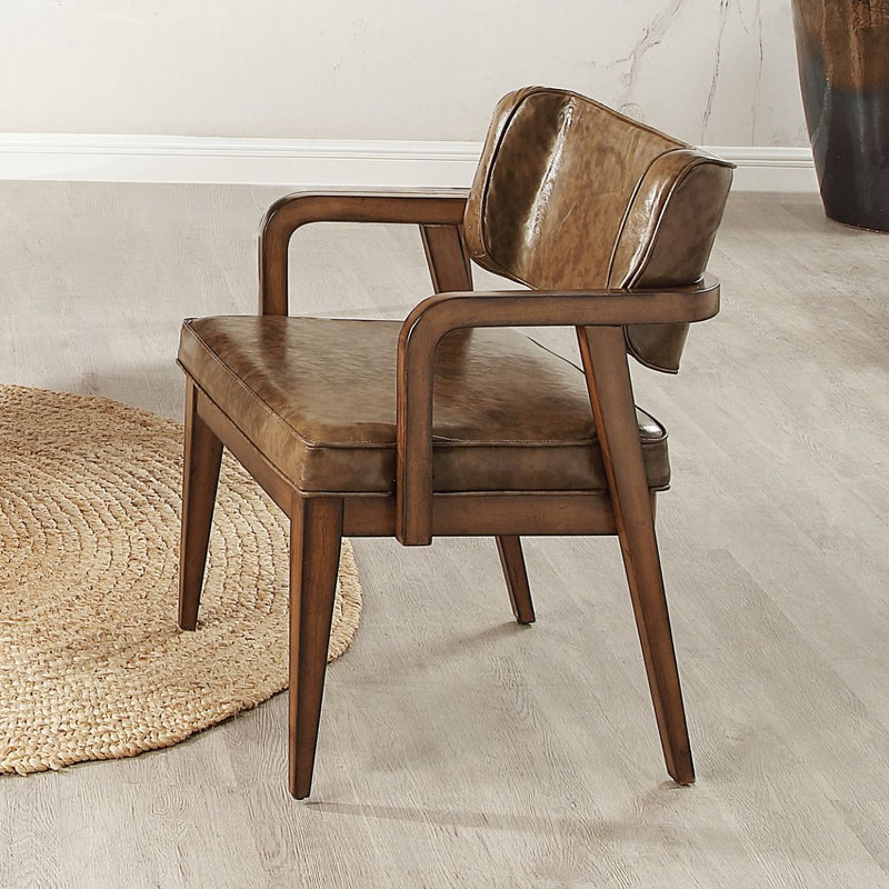 Harvey - Arm Chair (Set of 2) - Brown - R&R Furniture Gallery (Fountain Valley, CA)