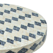 Halio - Checkered Shell Side Table - R&R Furniture Gallery (Fountain Valley, CA)