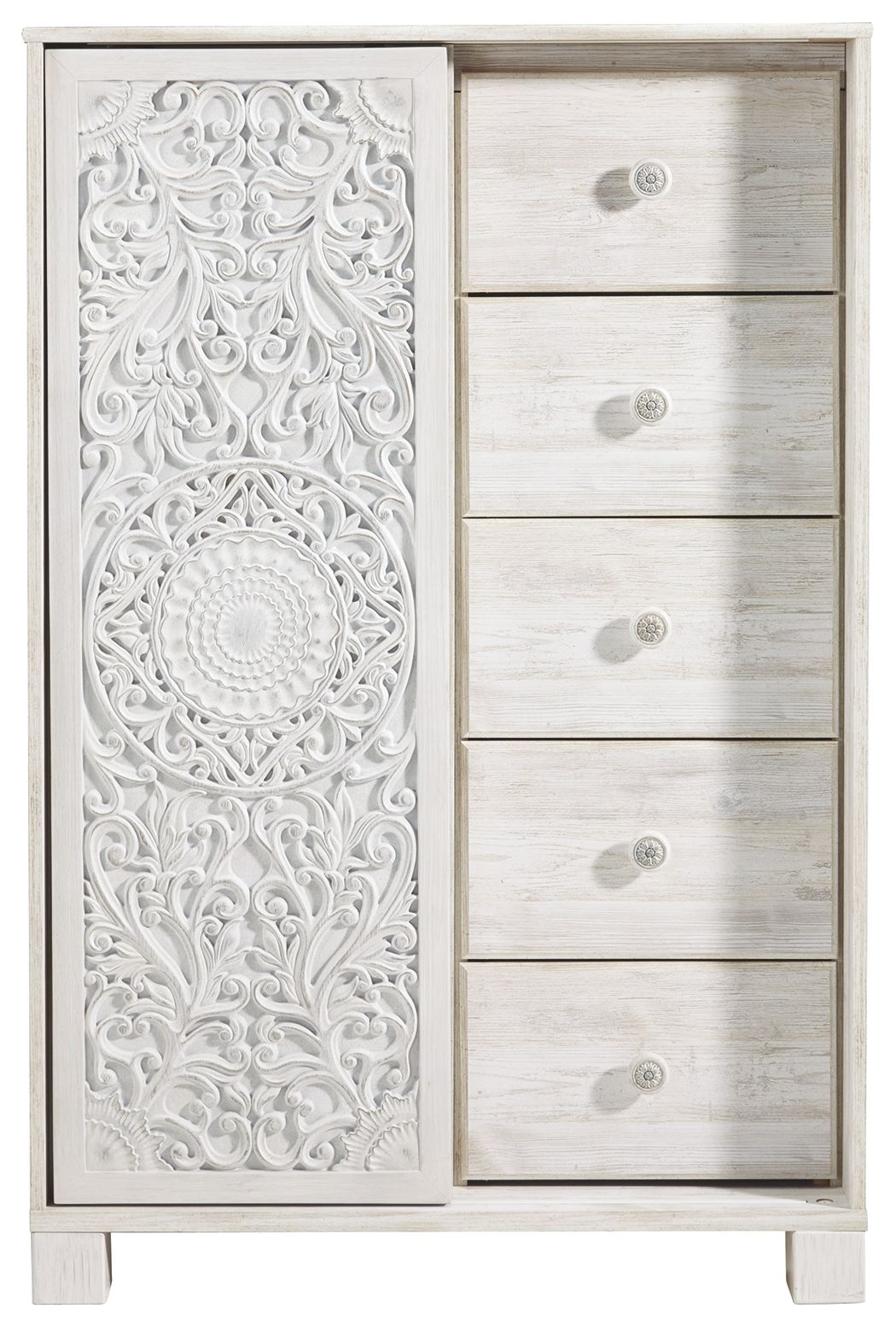 Paxberry - Dressing Chest - Whitewash - R&R Furniture Gallery (Fountain Valley, CA)