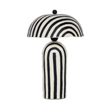 Maiori - Striped Papier Mache Table Lamp - R&R Furniture Gallery (Fountain Valley, CA)