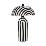 Maiori - Striped Papier Mache Table Lamp - R&R Furniture Gallery (Fountain Valley, CA)