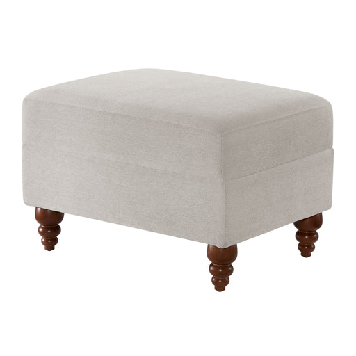Candor - Ottoman Upholstered Footrest - Beige / Gray - R&R Furniture Gallery (Fountain Valley, CA)