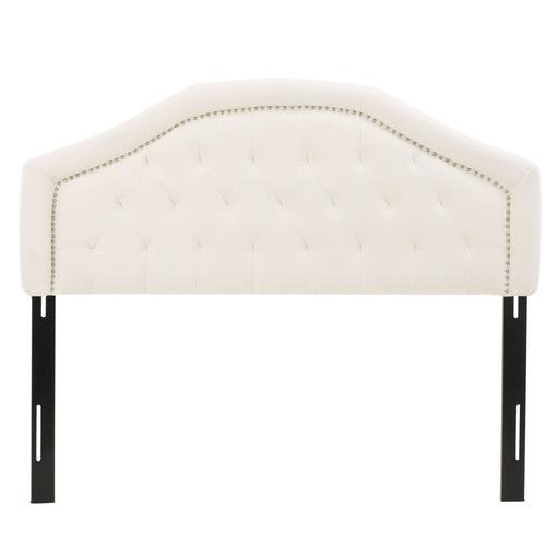 Noble House Kaarina contemporary tufted fabric headboard with a stylish, upholstered design and modern tufted details.