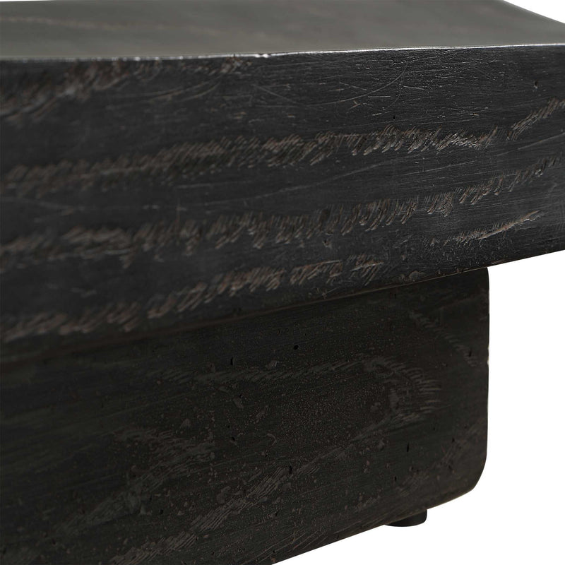 Ciaran - Indoor-Outdoor Wooden Tray - Black