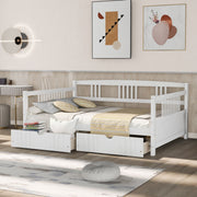 Modern DreamHaus multifunctional daybed with integrated storage drawers and sleek design, ideal for contemporary bedrooms.