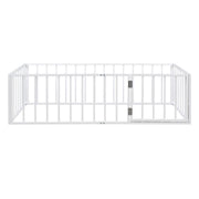 Metal Floor Bed Frame With Fence And Door - R&R Furniture Gallery (Fountain Valley, CA)