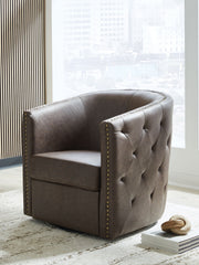 Brentlow - Swivel Accent Chair - R&R Furniture Gallery (Fountain Valley, CA)