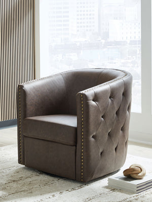 Brentlow - Swivel Accent Chair - R&R Furniture Gallery (Fountain Valley, CA)