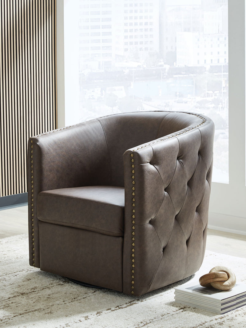 Brentlow - Swivel Accent Chair - R&R Furniture Gallery (Fountain Valley, CA)