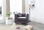 Contemporary sloped armchair by Glory Furniture with plush upholstery and sleek design for modern living spaces.