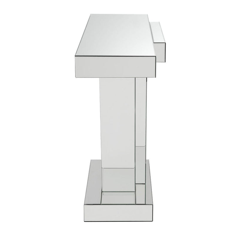 Nysa - 32"H Console Table - Mirrored & Faux Crystals - R&R Furniture Gallery (Fountain Valley, CA)