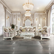 Vanaheim - Chair With Pillow - Fabric & Antique White - R&R Furniture Gallery (Fountain Valley, CA)