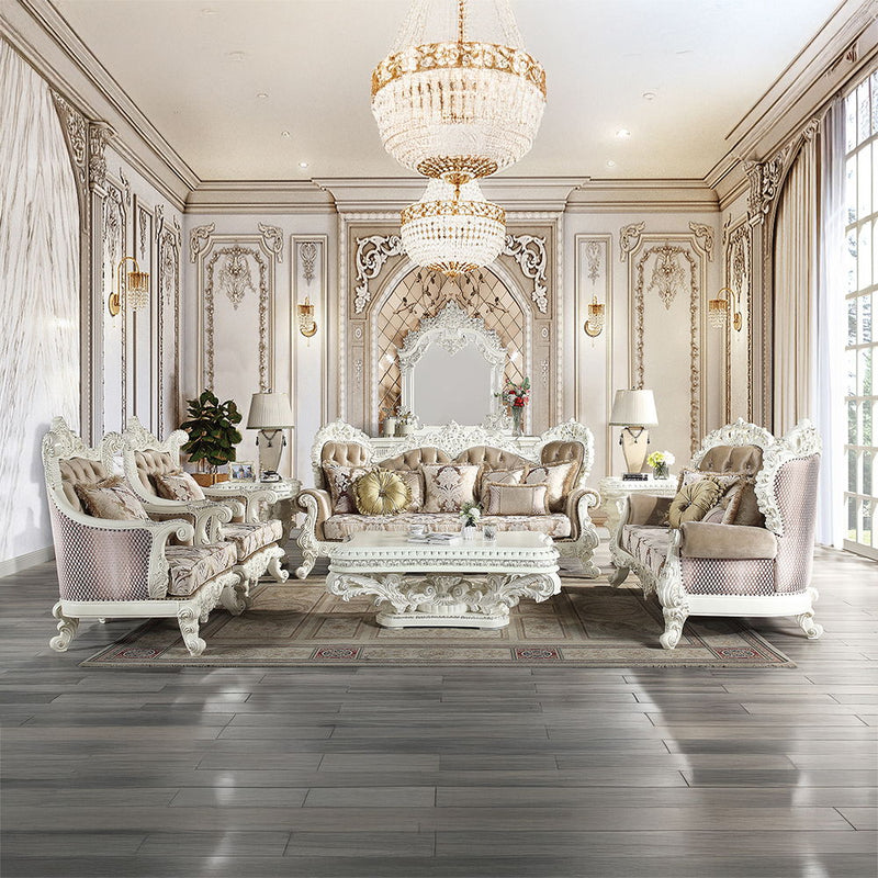 Vanaheim - Chair With Pillow - Fabric & Antique White - R&R Furniture Gallery (Fountain Valley, CA)