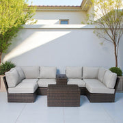 Stylish Modular Wicker Patio Seating Group - R&R Furniture Gallery (Fountain Valley, CA)