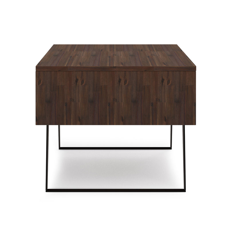 Lowry - Lift Top Coffee Table - Distressed Charcoal Brown - R&R Furniture Gallery (Fountain Valley, CA)