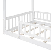 Bed House Bed Frame With Fence - R&R Furniture Gallery (Fountain Valley, CA)